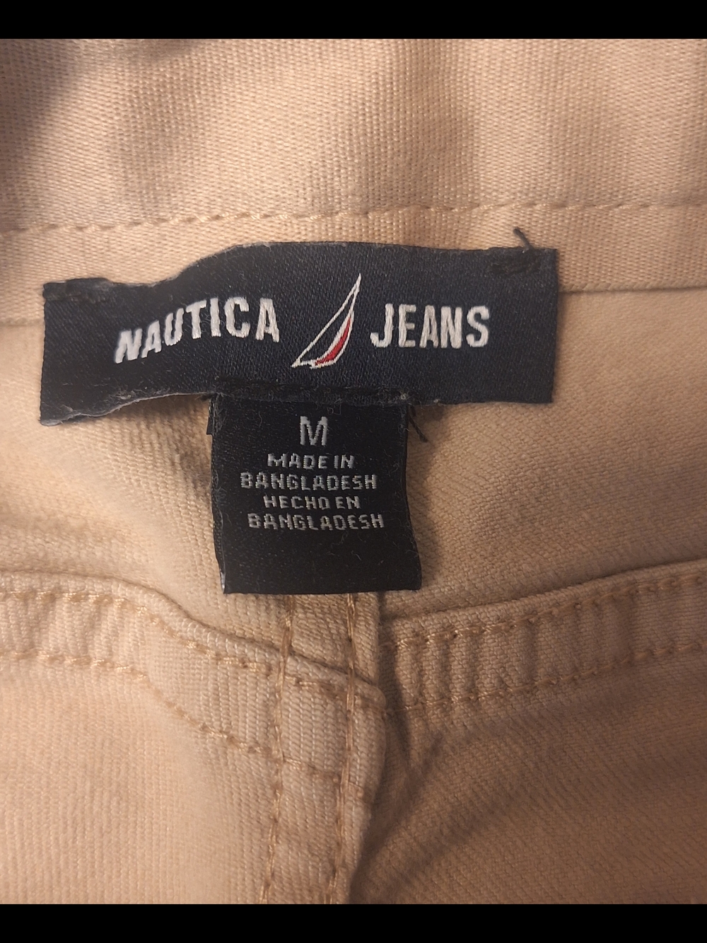 Nautica Women's Beige High-Rise Casual Shorts - Picture 4 of 4